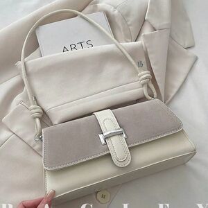 Elegant Cream and Tan Women's Bag